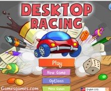 لعبة سيارة سطح المكتب Desktop Racing
