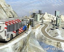 تحميل لعبة القيادة الصعبة للايفون winter Snow hill Bus Driving simulator