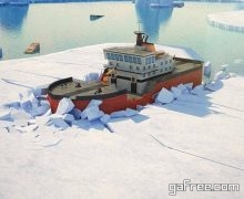 تحميل لعبة قيادة السفينة برابط واحد للايفون 3D Icebreaker Parking