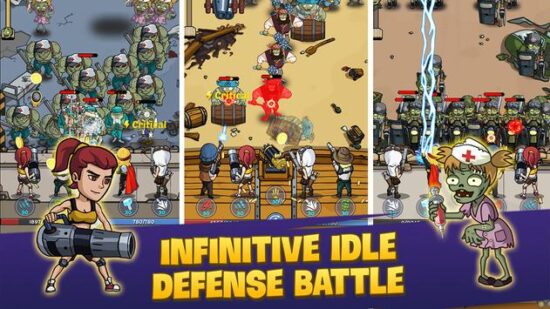 لعبة زومبي جديدة للاندرويد Zombie War Idle Defense Game‏