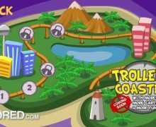تحميل لعبة قطار نقل الركاب Trollez Coaster Teaser